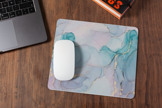 Blue marble  mousepad for laptop and desktop with Rubber Base - Anti Skid