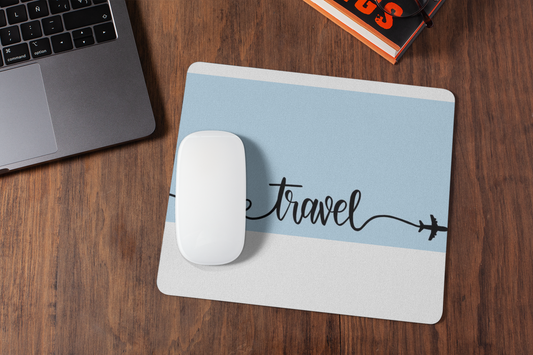 Travel  mousepad for laptop and desktop with Rubber Base - Anti Skid