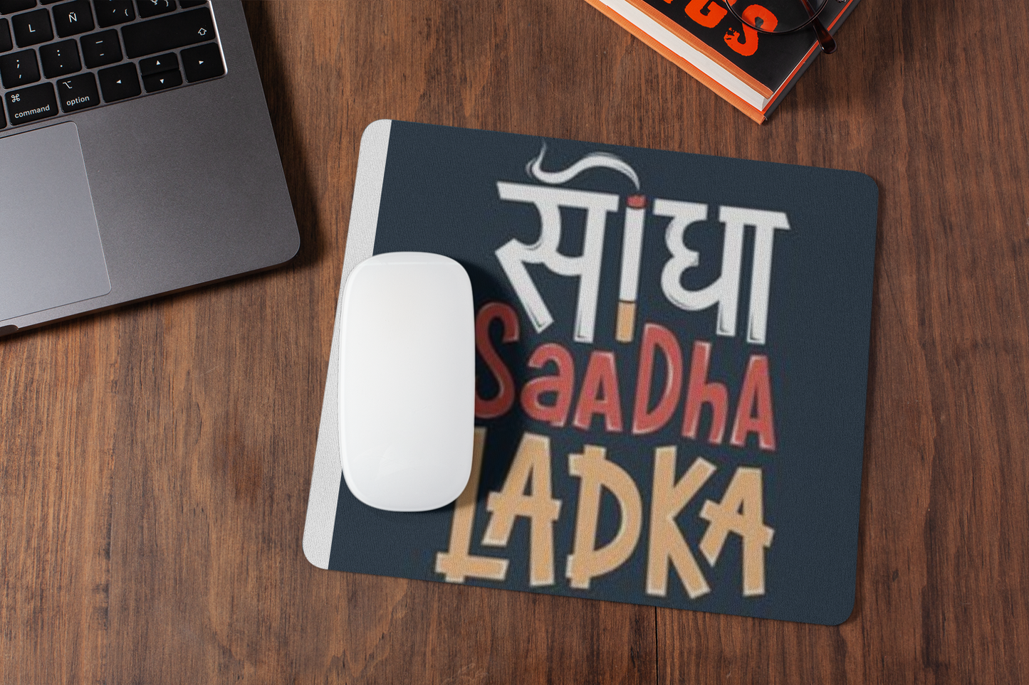 Sidha sadha ladka mousepad for laptop and desktop with Rubber Base - Anti Skid