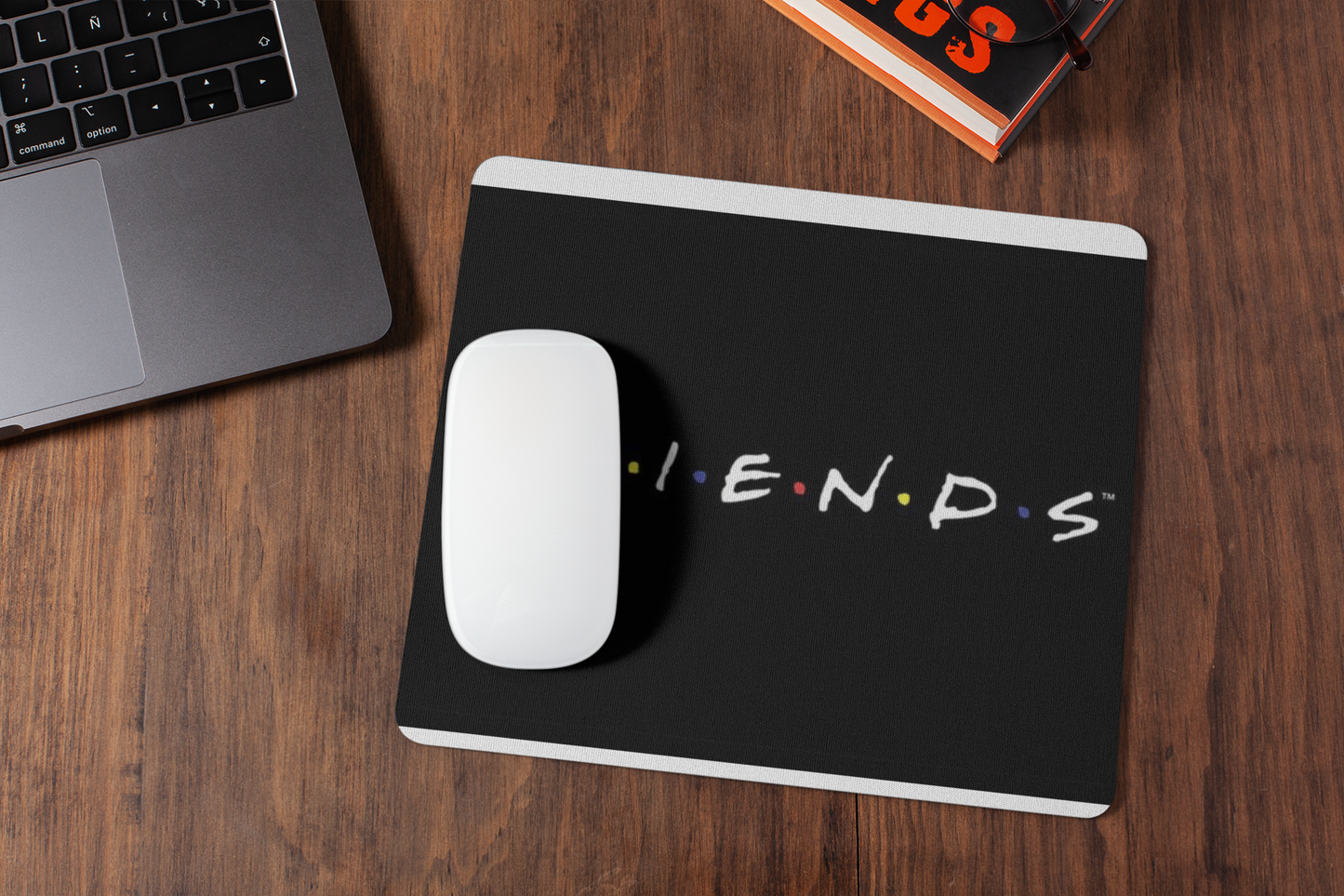 Friends mousepad for laptop and desktop with Rubber Base - Anti Skid